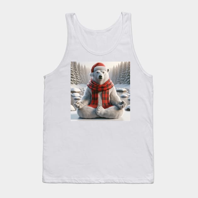 Yoga Bear Tank Top by TooplesArt